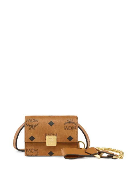 MCM Aren Visetos chain-strap charm Neutrals MXZGATA15CO