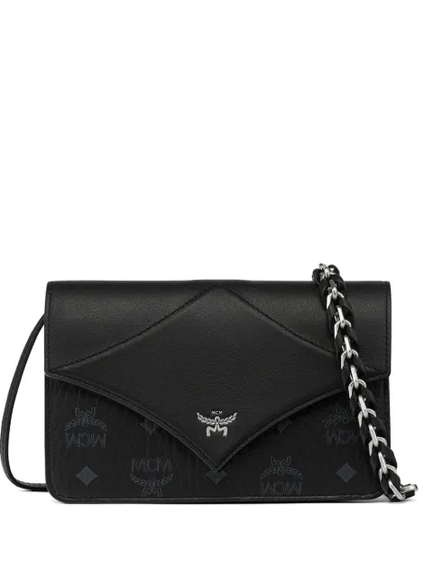 MCM Visetos Diamond shoulder bag Black MWRGAAK01BK