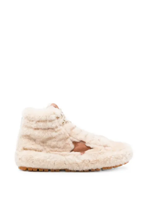 Golden Goose Francy shearling sneakers Neutrals GWF01009F007864