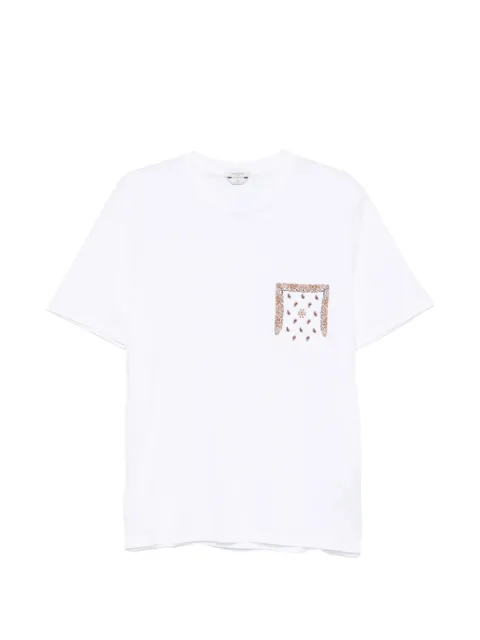 Jacob Cohën paisley-print pocket T-shirt White JUM40009002M4530L1