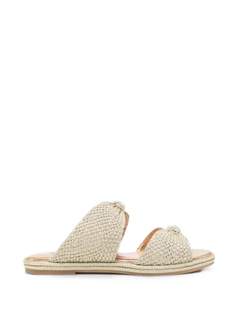 Aquazzura Smile espadrille sandals Gold SMIFLAS0SOUSOG