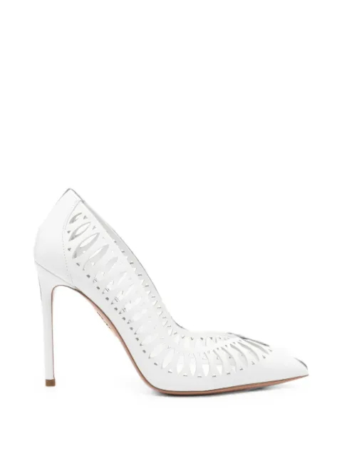 Aquazzura Gisele cut-out pumps White GSEHIGP0NAPOPW