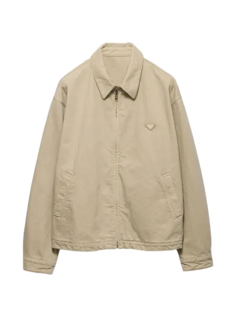 Prada old denim blouson jacket Neutrals GEB316SOOO1954