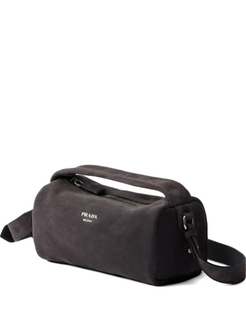 Prada suede leather shoulder bag Grey 2VH188VDOO2C4S