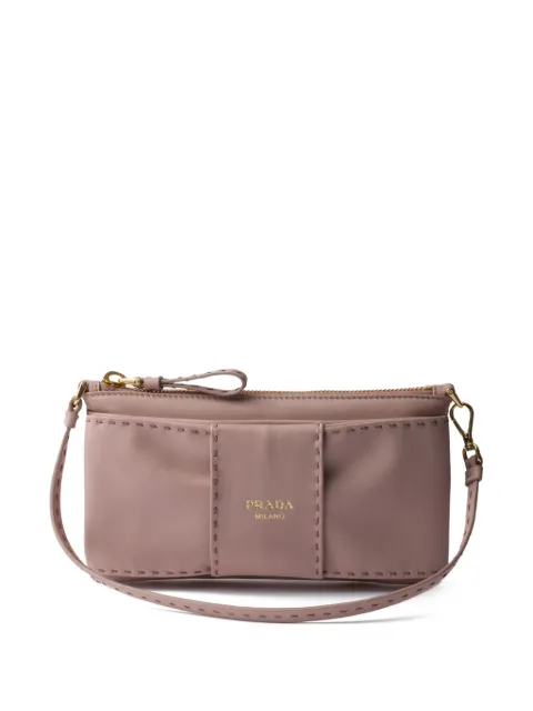 Prada nappa-leather zipper pouch Pink 1MB0822DX8