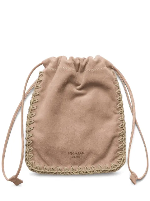 Prada suede smartphone case Neutrals 1ZT0922FP1