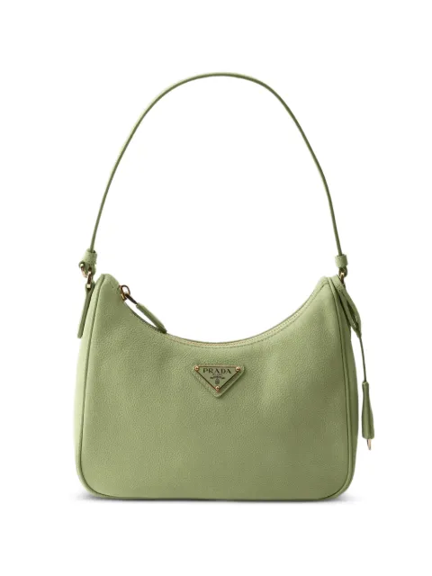 Prada Prada Re-Edition 2005 nubuck and Saffiano-leather mini bag Green 1N204W2G63