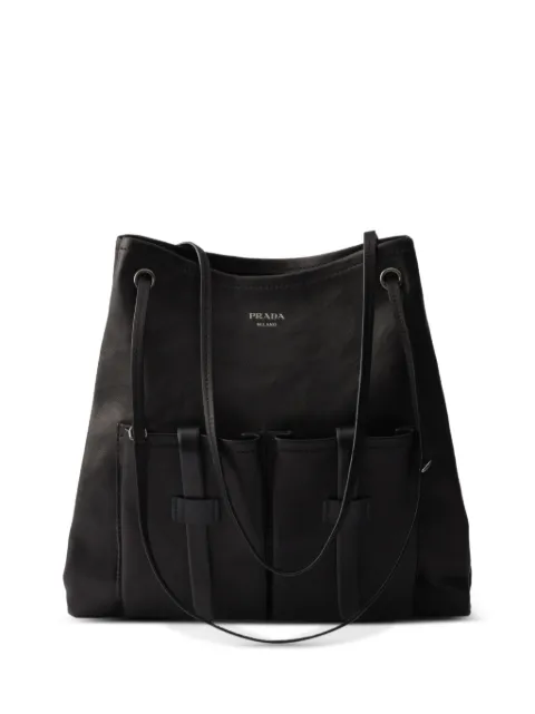 Prada Route large leather bag Black 1BC293VOOO2G6F