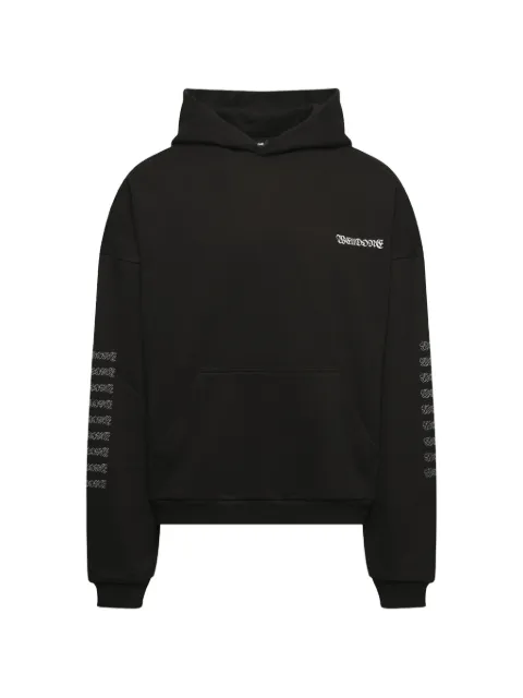 We11done Punk Teddy hoodie Black WDTH125818U