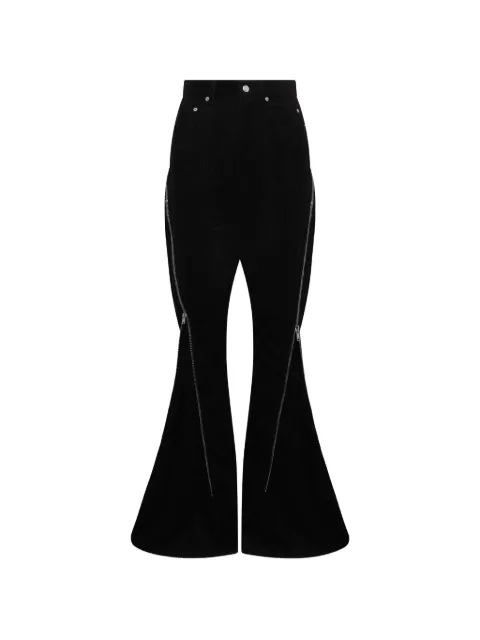 Rick Owens Bolan Banana zip-detail jeans Black RP02E4360MLC909
