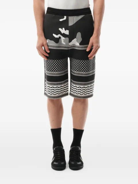 Neil Barrett camouflage-print drawstring shorts Black BJP15PA542S524
