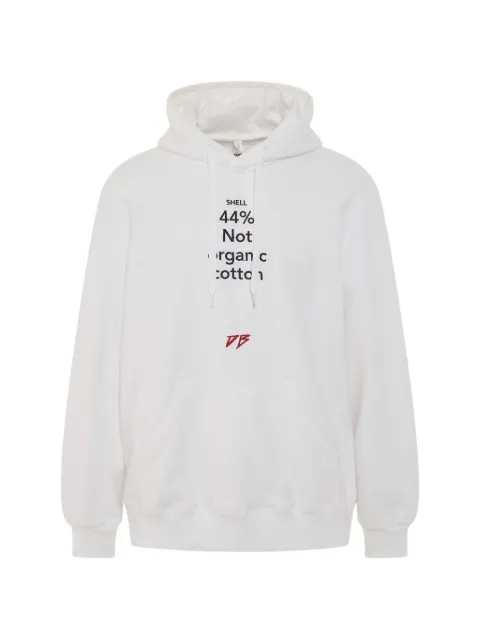 Doublet logo-detail hoodie White 22AW31CS234WH