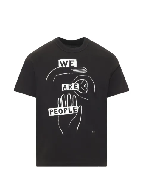 sacai x Geoff McFetridge graphic-print T-shirt Black 2601124S