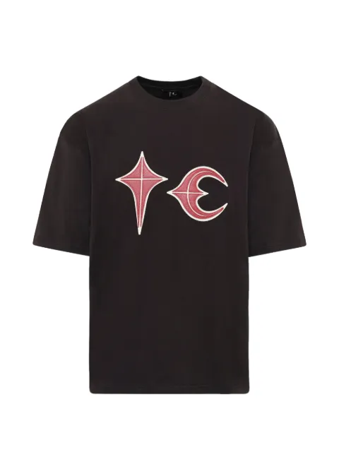 THUG CLUB Rock graphic-print oversized T-shirt Black TC24TS0302