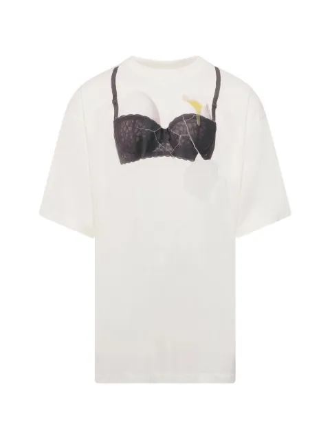 Doublet Egg Bra graphic-print T-Shirt White 26SS33CS436