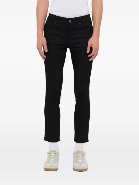 Alexander McQueen studded-trim jeans Black 334107QAM08
