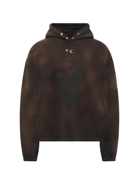 THUG CLUB TC Riding Skull hoodie Brown TC26SS0701