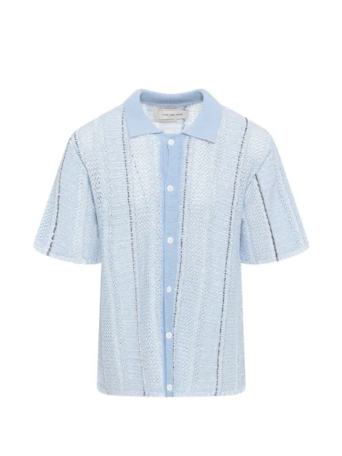 Feng Chen Wang knitted shirt Blue FUS21KT02