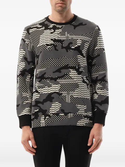 Neil Barrett camouflage-print sweatshirt Grey BJS73M