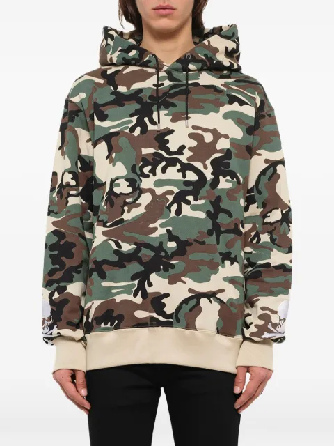Mastermind Japan camo-print logo-embroidered hoodie Green SW065011C
