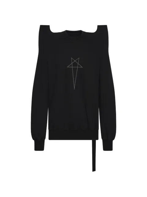 Rick Owens DRKSHDW Pentagram Tec sweater Black DU02E7272FEP3