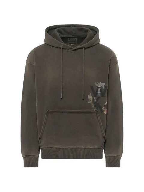 Wooyoungmi print-detail hoodie Brown W253TS38776D