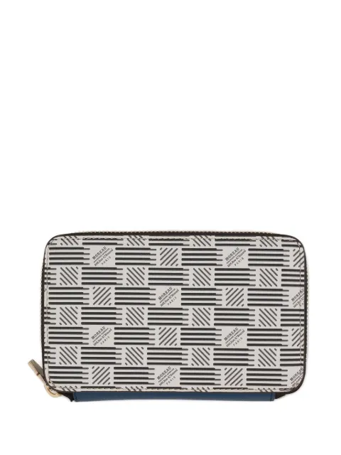 Moreau signature-motif zip-around wallet Neutrals PZ6C18IVVOSTTTEIWH
