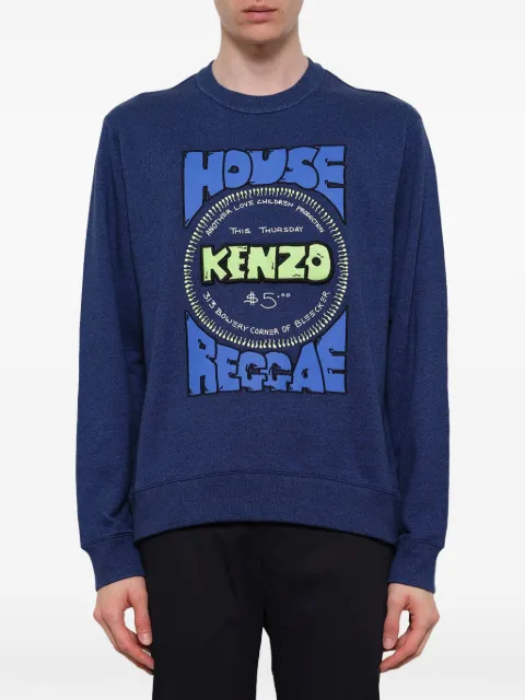 Kenzo logo-print sweatshirt Blue F755SW1554MA