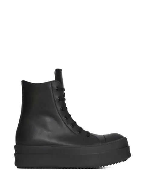 Rick Owens Megabumper leather sneakers Black RP01F6859LCO