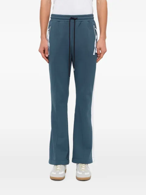 Facetasm side-stripe flared track pants Blue TOFPTU06PT
