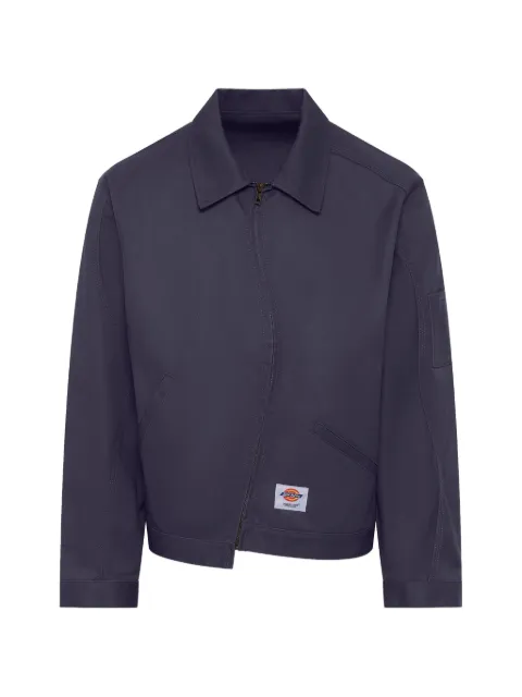 Undercover x Dickies curved-zip shirt jacket Blue UC1F4205DN
