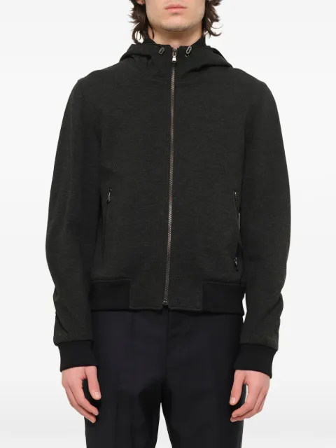 Wooyoungmi hooded zip-up track jacket Grey TR01701G