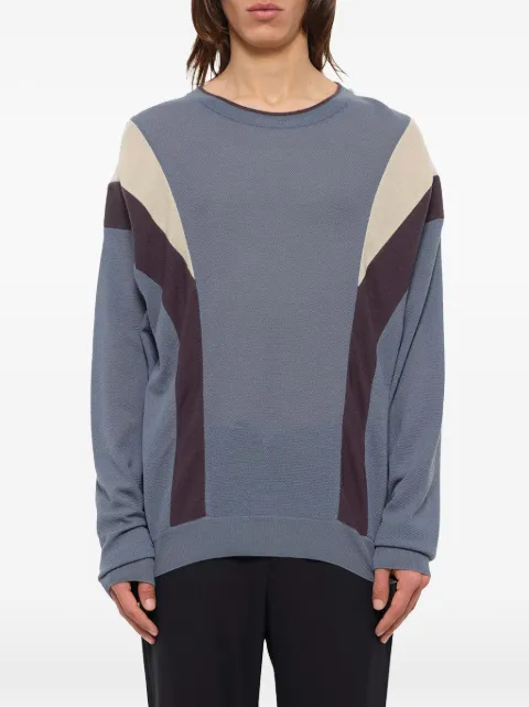Wooyoungmi colour-block sweatshirt Blue W183KN02501L