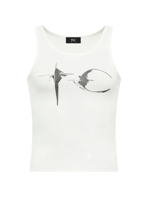 THUG CLUB Not Easy tank top White TC26TS1301W