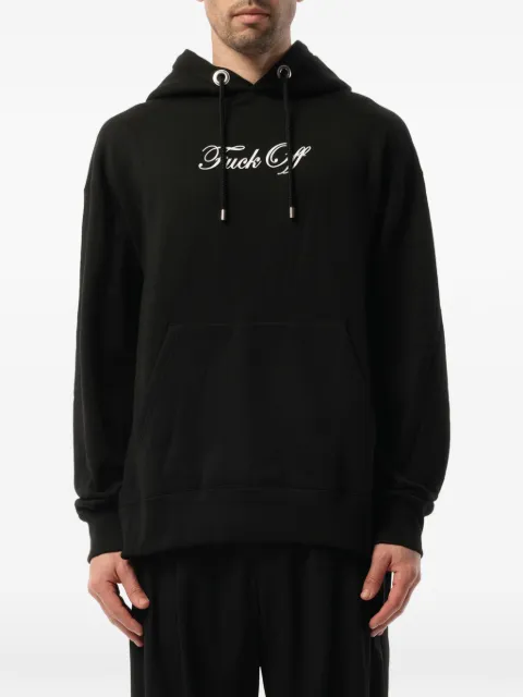 Mastermind Japan skull-print drawstring hoodie Black 17SPMMSW07A
