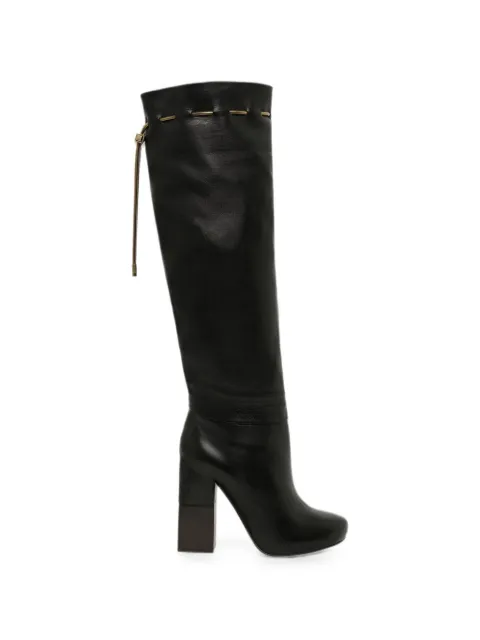 Lanvin drawstring knee-high boots Black SHCL3CNATA