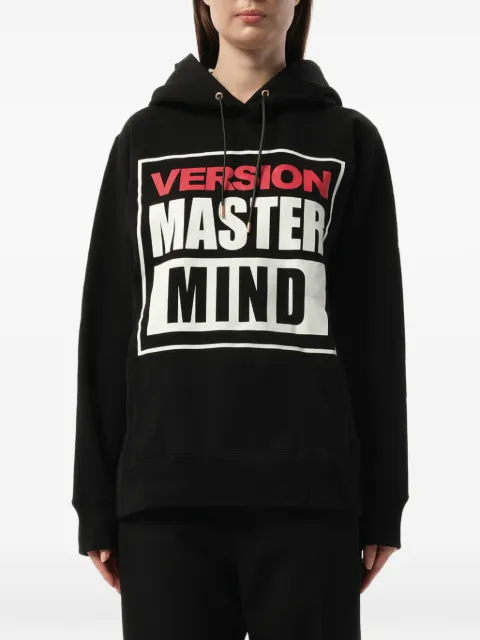 Mastermind Japan logo-print drawstring hoodie Black MLSW4303
