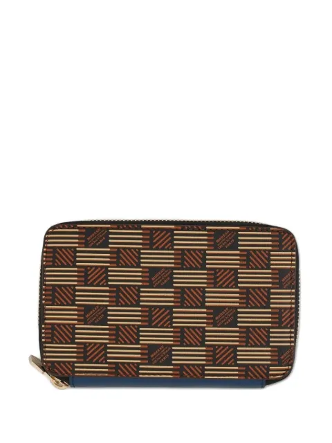 Moreau signature-pattern zip wallet Black PZ6C18IVVOSTTTEI