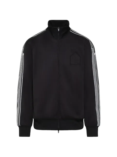 Dover Street Market logo-embroidered stripe-detail sweatshirt Black DSM01J0031