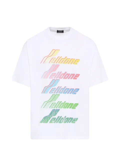 We11done logo-print T-shirt White WDTT225755UWH
