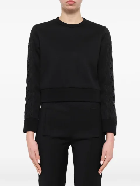 Neil Barrett braided-sleeve sweater Black NJS39