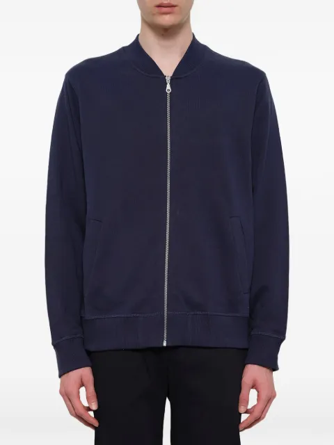 Kenzo Tiger-embroidered zip-fastening sweatshirt Blue F755BL732