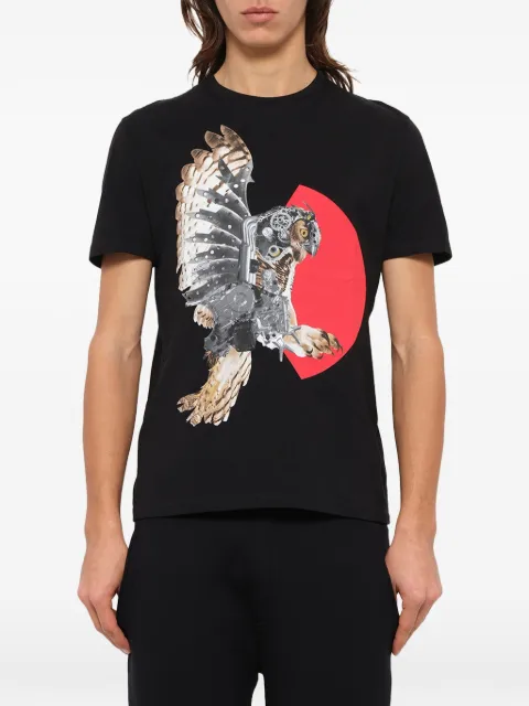 Neil Barrett owl-print T-shirt Black PBJT185S