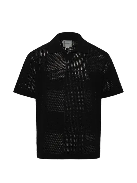 Wooyoungmi perforated cotton shirt Black W261KN18506B