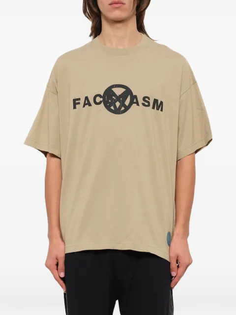 Facetasm logo-print T-shirt Neutrals TOFTEEU03BE