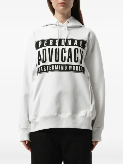 Mastermind Japan graphic-print hoodie White MLSW3103W