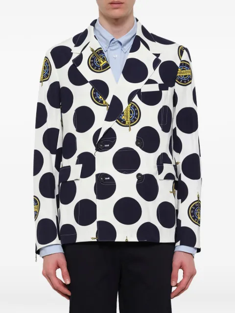 Kenzo polka-dot double-breasted blazer White F555VE2131SR