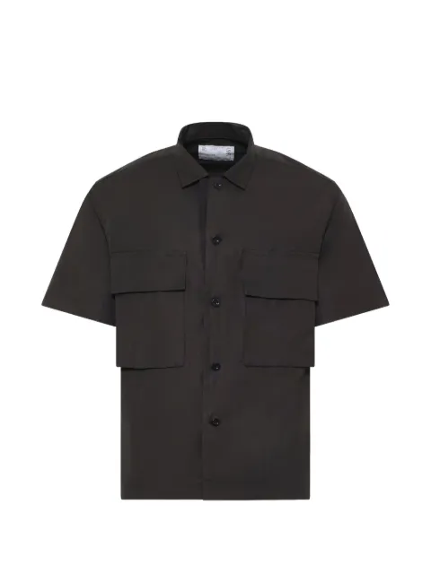 sacai flap-pocket shirt Black 2603981M