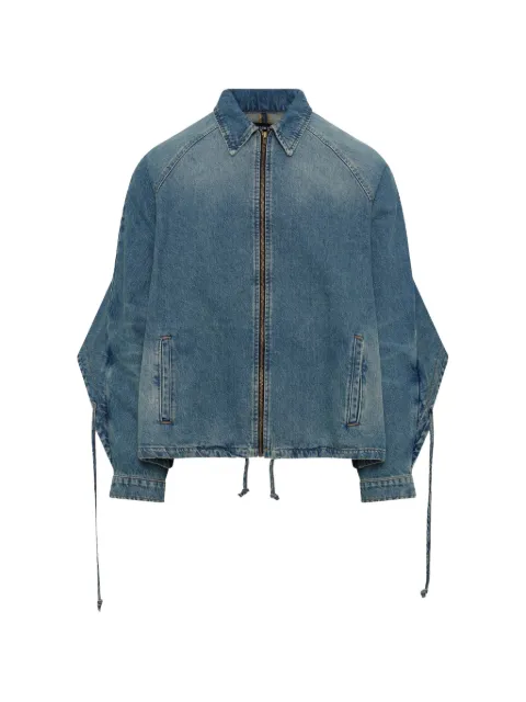 EGONlab. zip-up denim jacket Blue SS26OU004