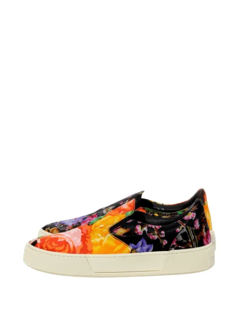 Balenciaga floral-print slip-on sneakers Black 444713W0461